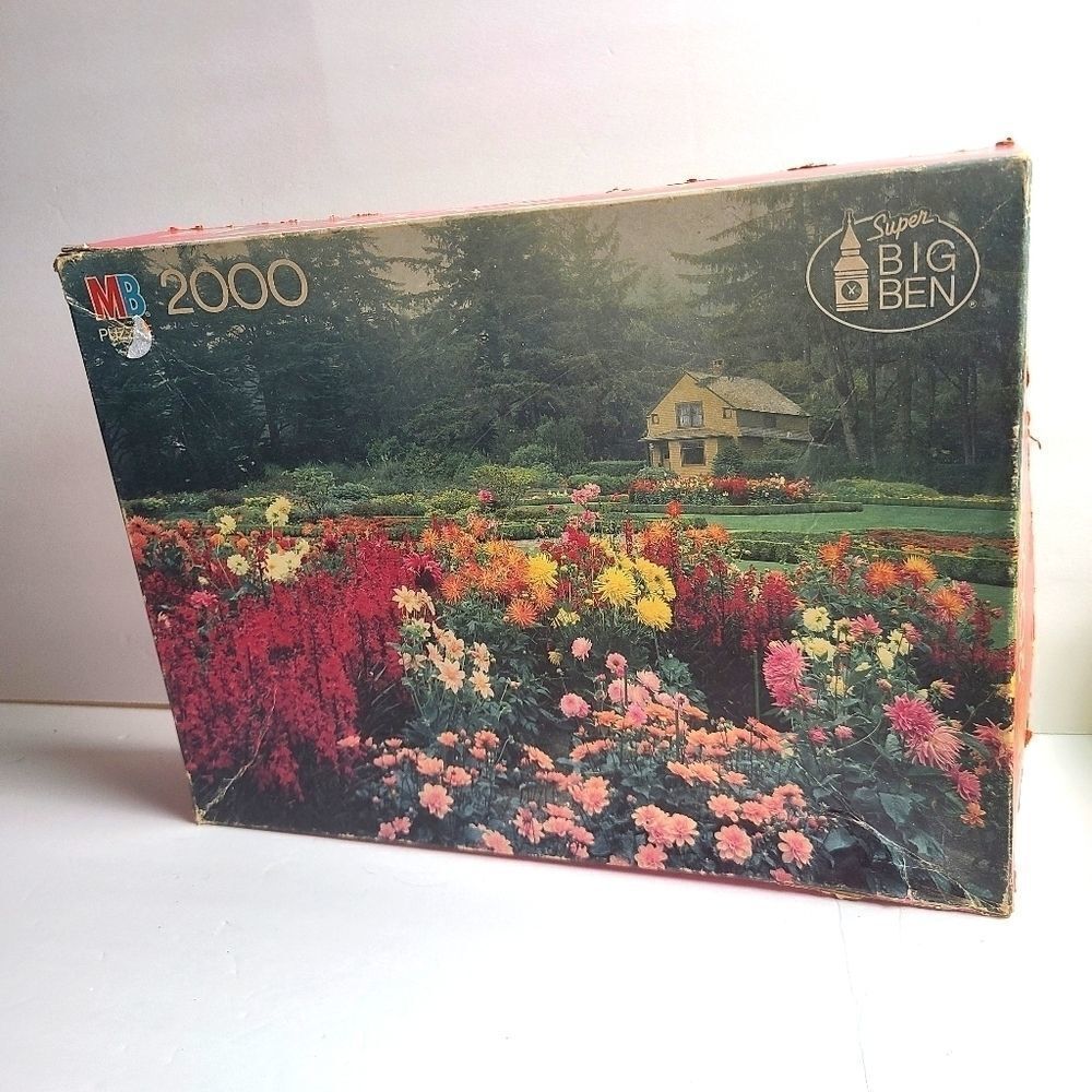 Jigsaw Puzzle Vintage MB Super Big Ben 2000 Piece Shore Acres State Park Oregon